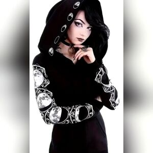 Black Moon Phase Hoodie